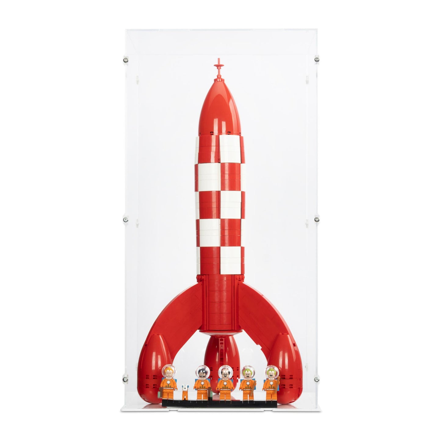 21367 Tintin Moon Rocket - The Tintin and Snowy Moon Rocket - Acrylic Display Case Lego