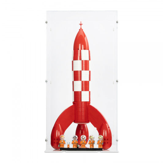 21367 Tintin Mondrakete - Die Mondrakete von Tim und Struppi - Acryl Vitrine Lego