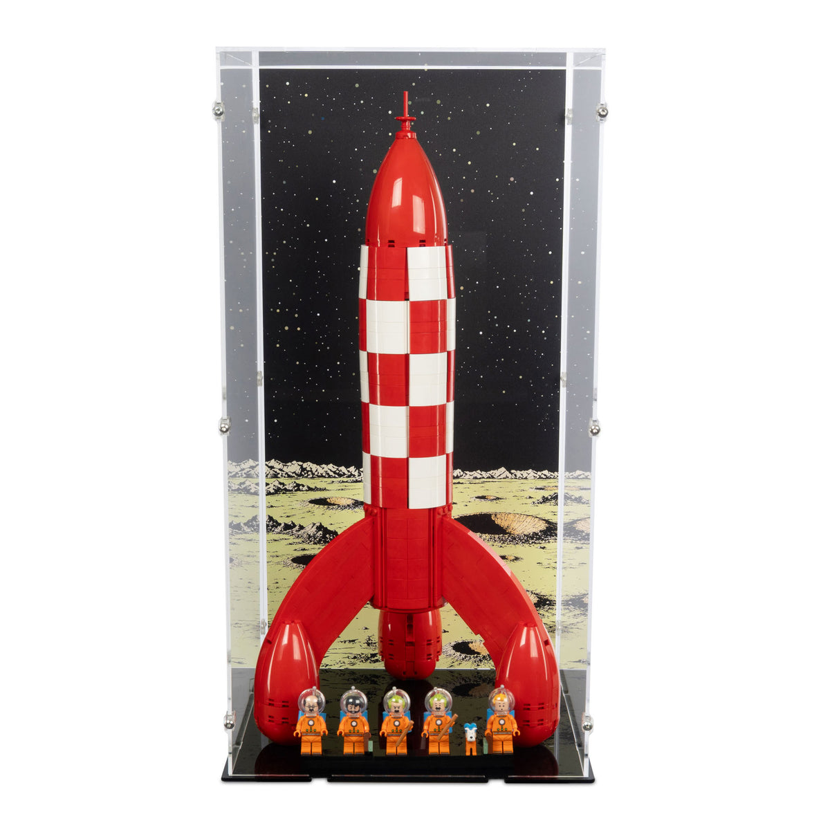 21367 Tintin Mondrakete - Die Mondrakete von Tim und Struppi - Acryl Vitrine Lego