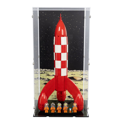 21367 Tintin Mondrakete - Die Mondrakete von Tim und Struppi - Acryl Vitrine Lego