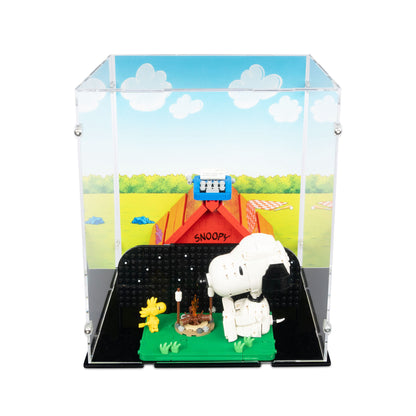 21368 Peanuts: Snoopys Hundehütte - Acryl Vitrine Lego