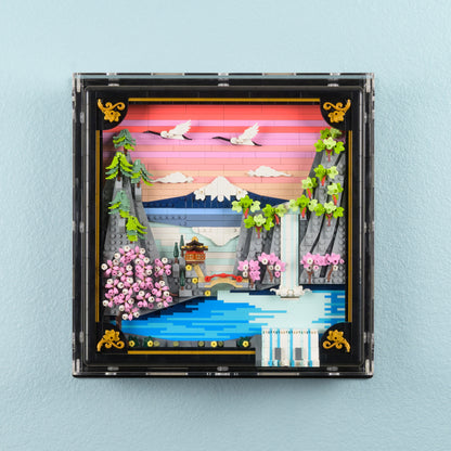 31218 Japanische Kirschblütenlandschaft - Wandvitrine