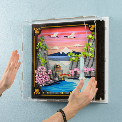31218 Japanische Kirschblütenlandschaft - Wandvitrine
