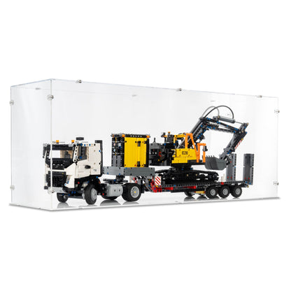 42175 Volvo FMX Truck with EC230 Electric Excavator - Acrylic Display Case Lego