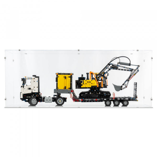 42175 Volvo FMX LKW mit EC230 Electric Raupenbagger - Acryl Vitrine Lego