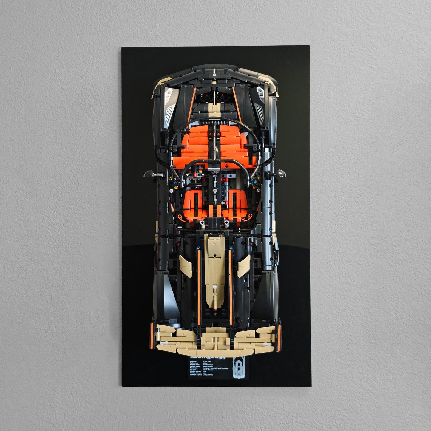 42232 Acryl-Wandhalterung für Lego Koenigsegg Sadair's Spear Hypercar
