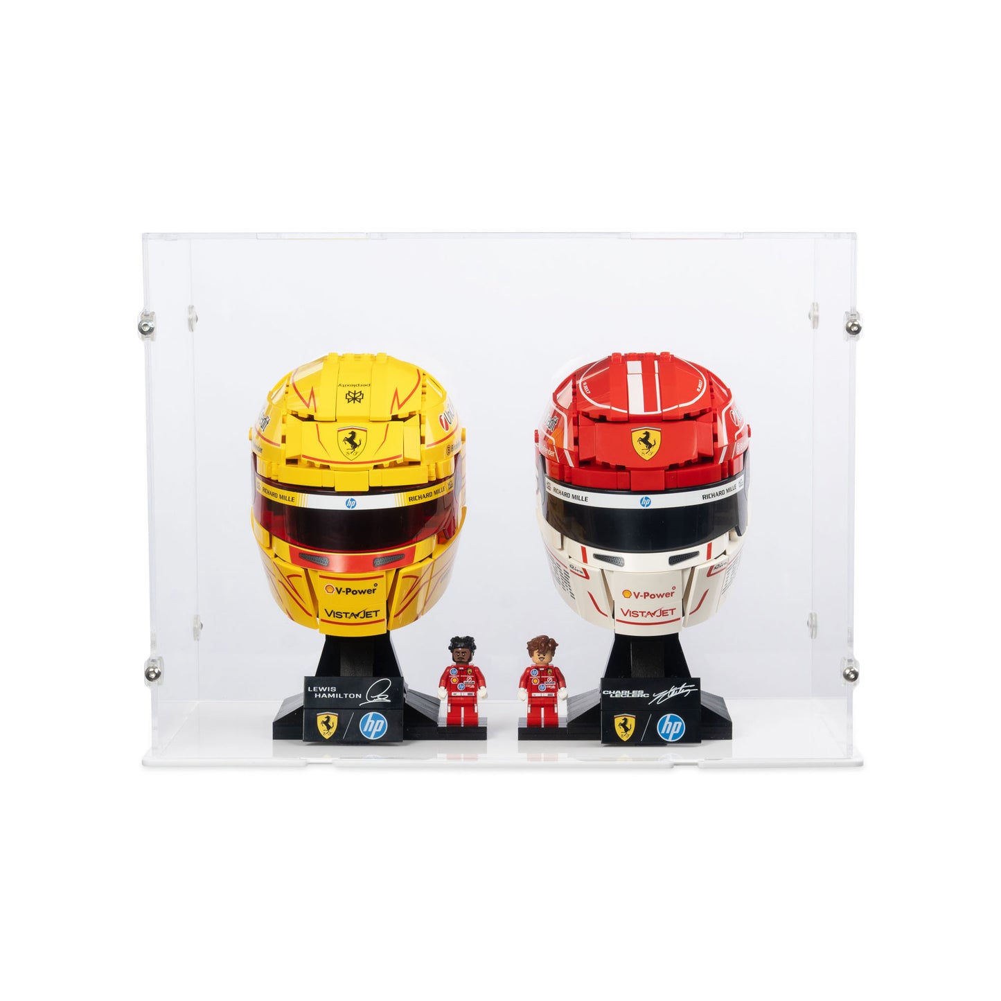 2x LEGO® F1 Helme 2026 Display Case (43014, 43022, 43017, 43023)