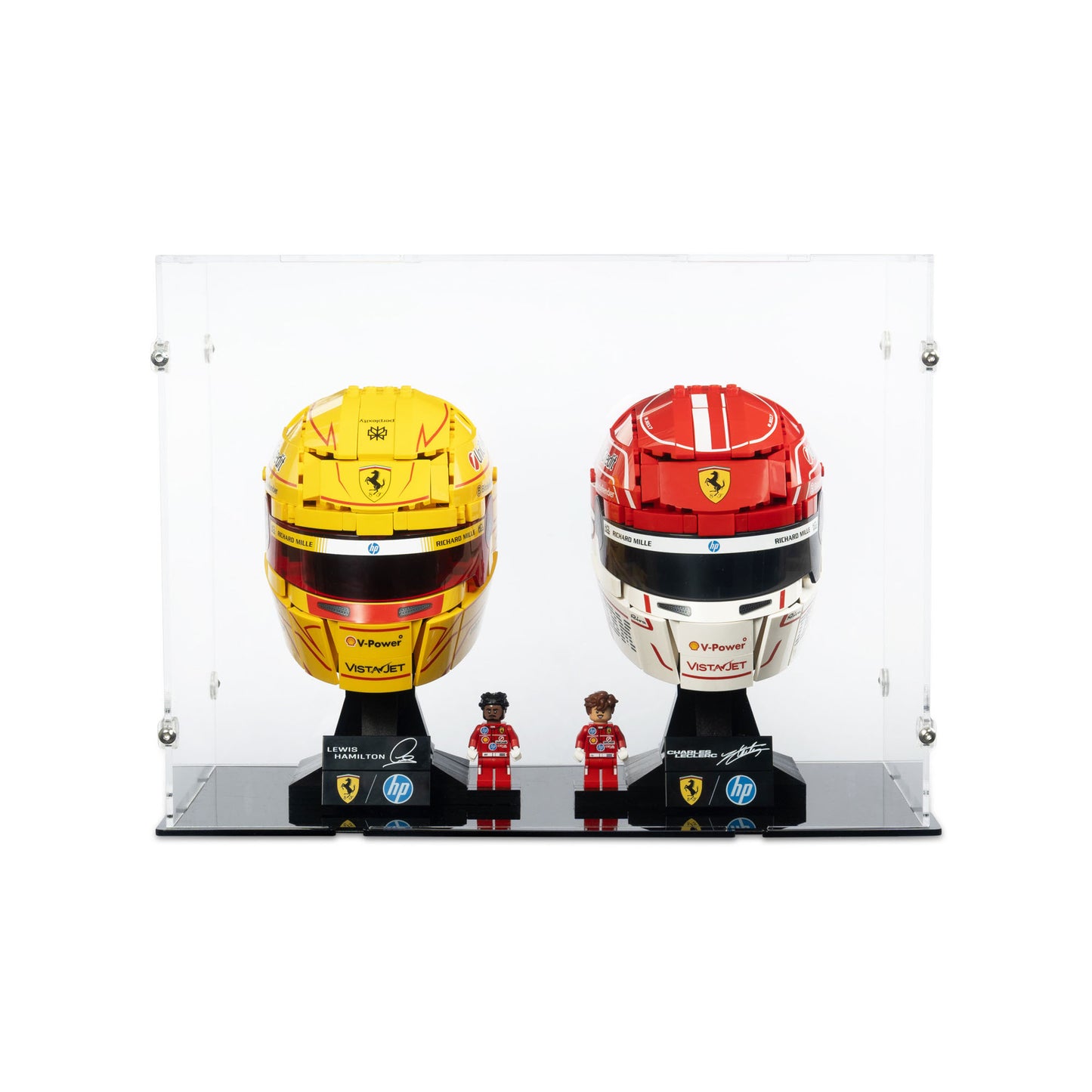 2x LEGO® F1 Helme 2026 Display Case (43014, 43022, 43017, 43023)