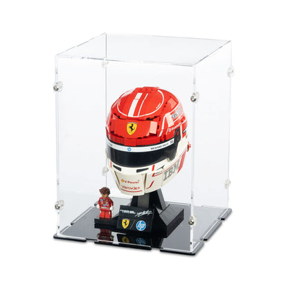 43014 Scuderia Ferrari HP Charles Leclerc Helm - Acryl Vitrine Lego