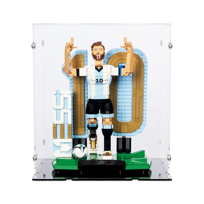 43015 Lionel Messi – Fußballlegende - Acryl Vitrine Lego