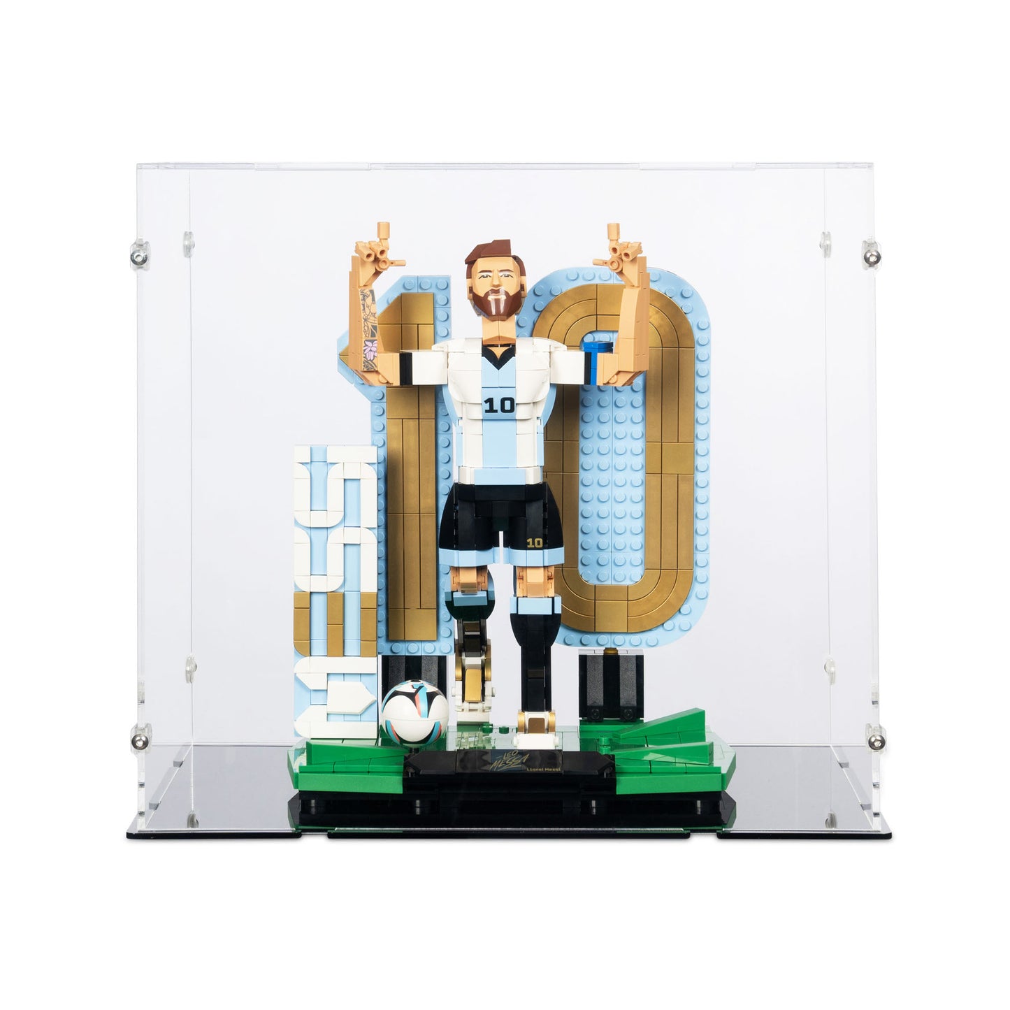 43015 Lionel Messi – Fußballlegende (XL) - Acryl Vitrine Lego