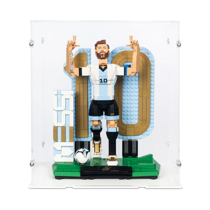 43015 Lionel Messi – Fußballlegende - Acryl Vitrine Lego