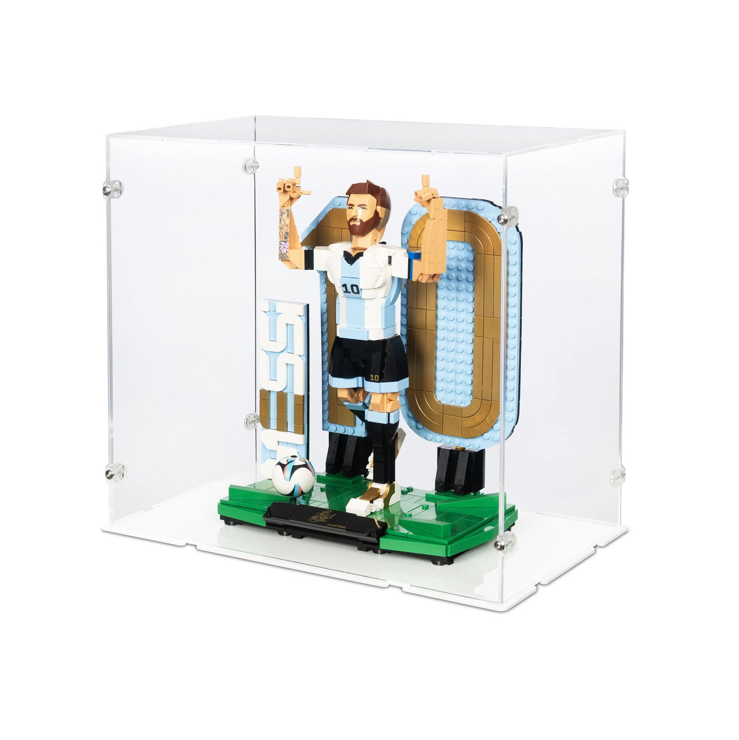 43015 Lionel Messi – Fußballlegende (XL) - Acryl Vitrine Lego
