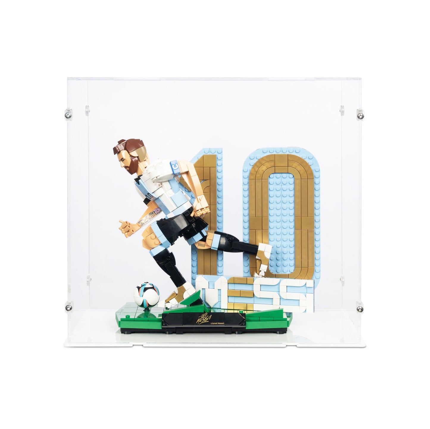 43015 Lionel Messi – Fußballlegende (XL) - Acryl Vitrine Lego