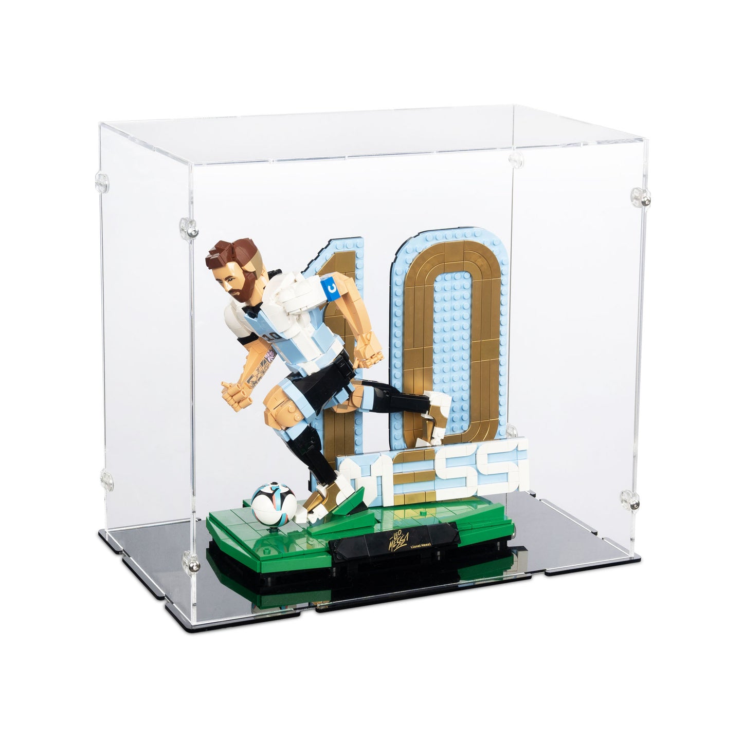 43015 Lionel Messi – Fußballlegende (XL) - Acryl Vitrine Lego