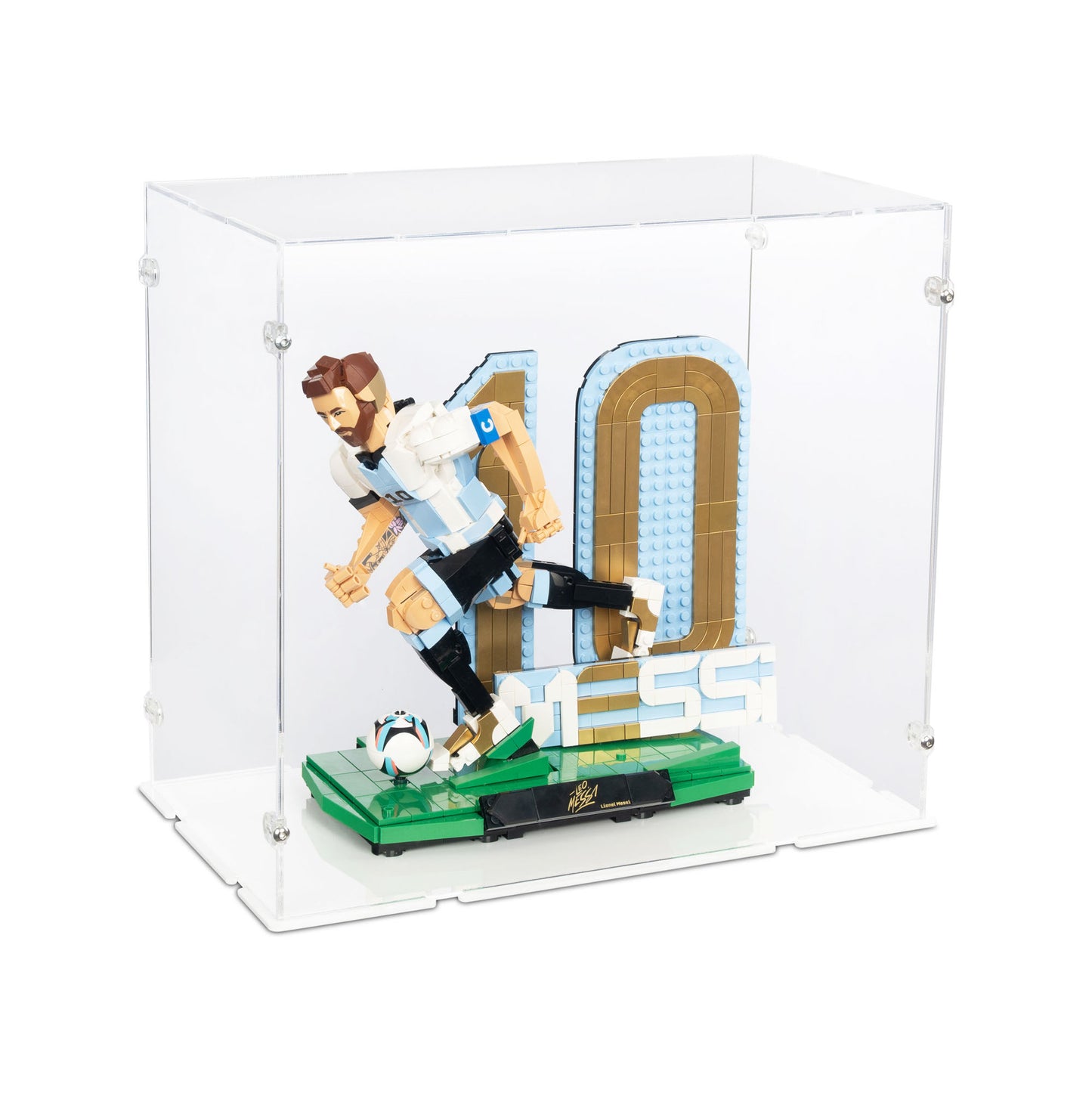 43015 Lionel Messi – Fußballlegende (XL) - Acryl Vitrine Lego