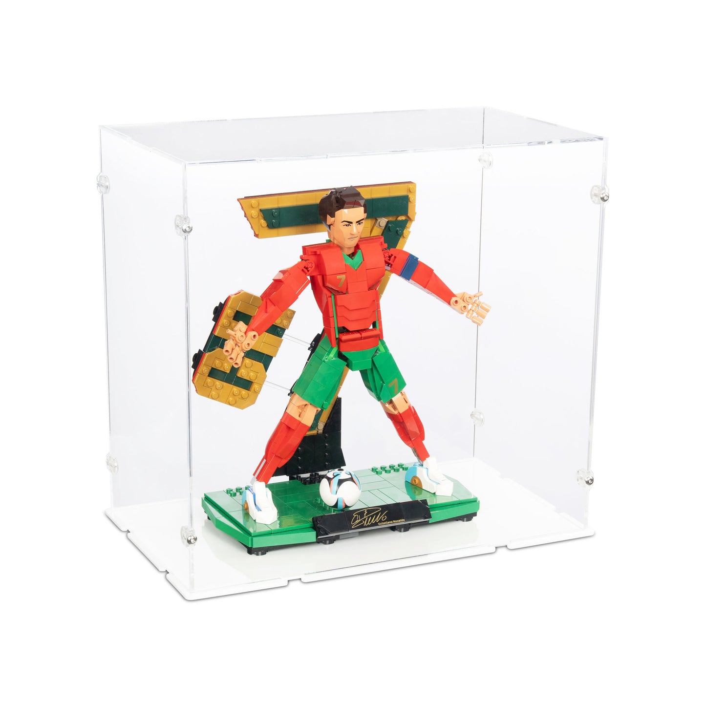 43016 Cristiano Ronaldo – Fußballlegende (XL) - Acryl Vitrine Lego