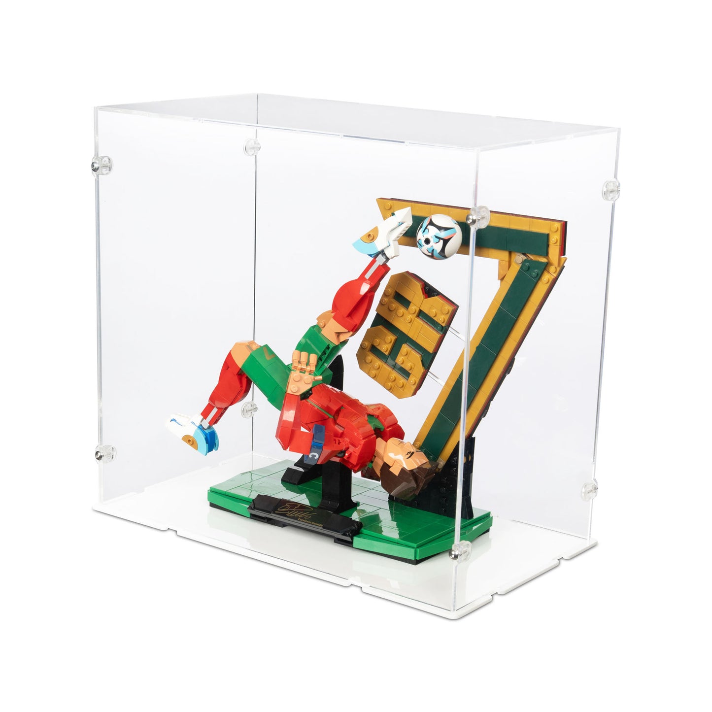 43016 Cristiano Ronaldo – Fußballlegende (XL) - Acryl Vitrine Lego