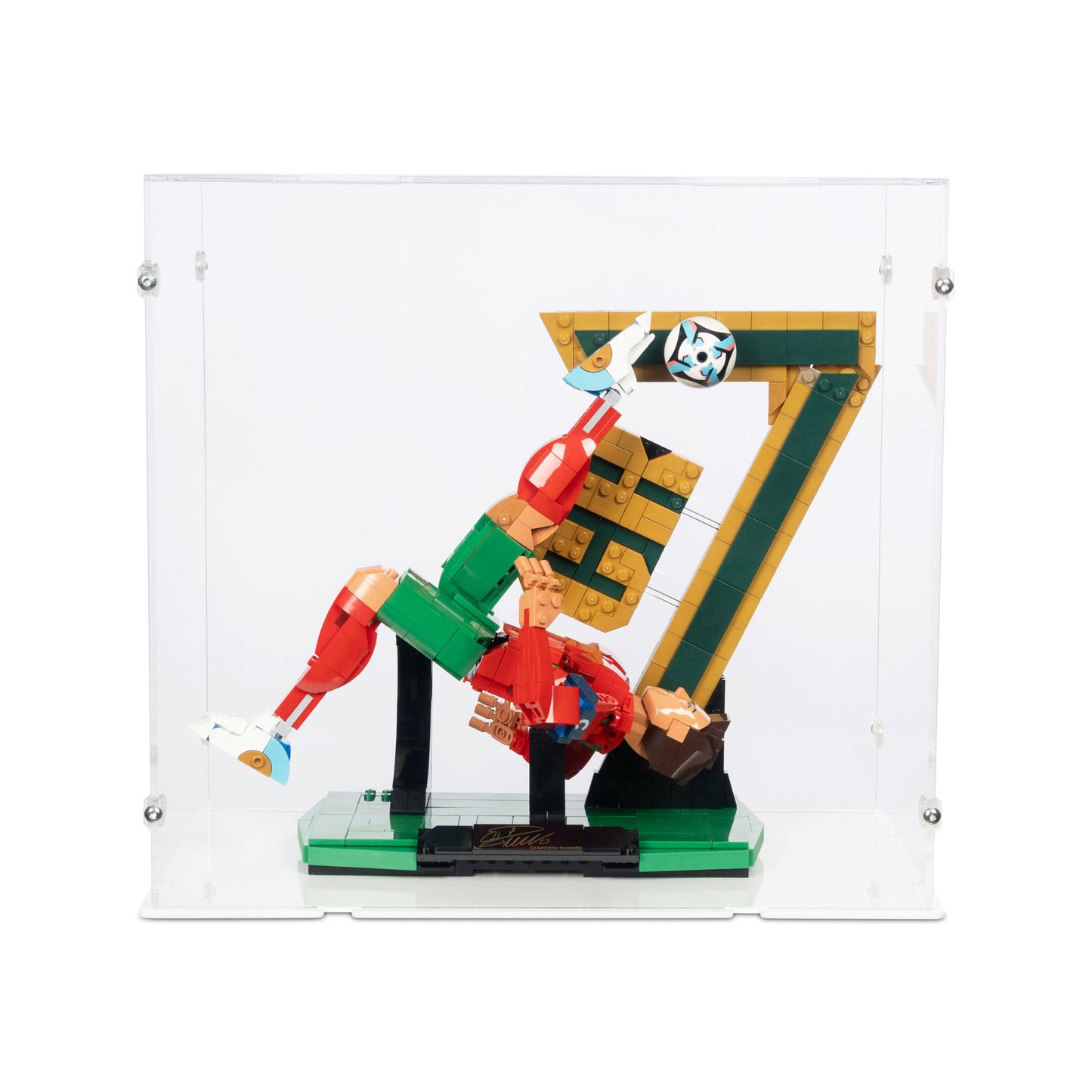 43016 Cristiano Ronaldo – Fußballlegende (XL) - Acryl Vitrine Lego