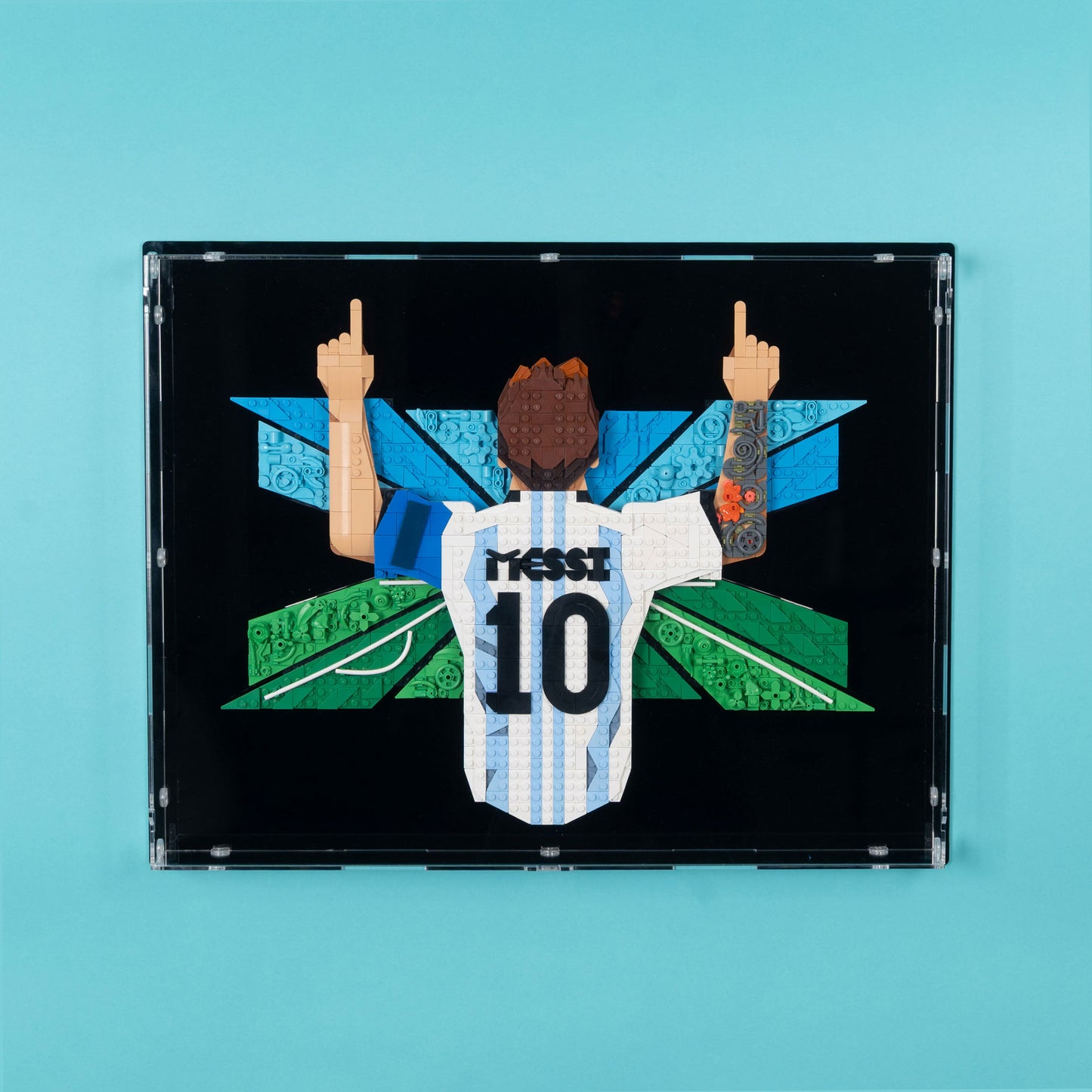 43018 Lionel Messi – Torjubel (Wandvitrine)