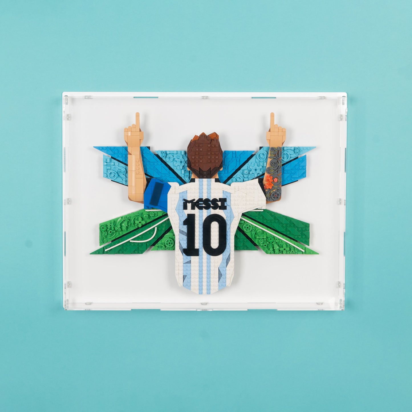 43018 Lionel Messi – Torjubel (Wandvitrine)