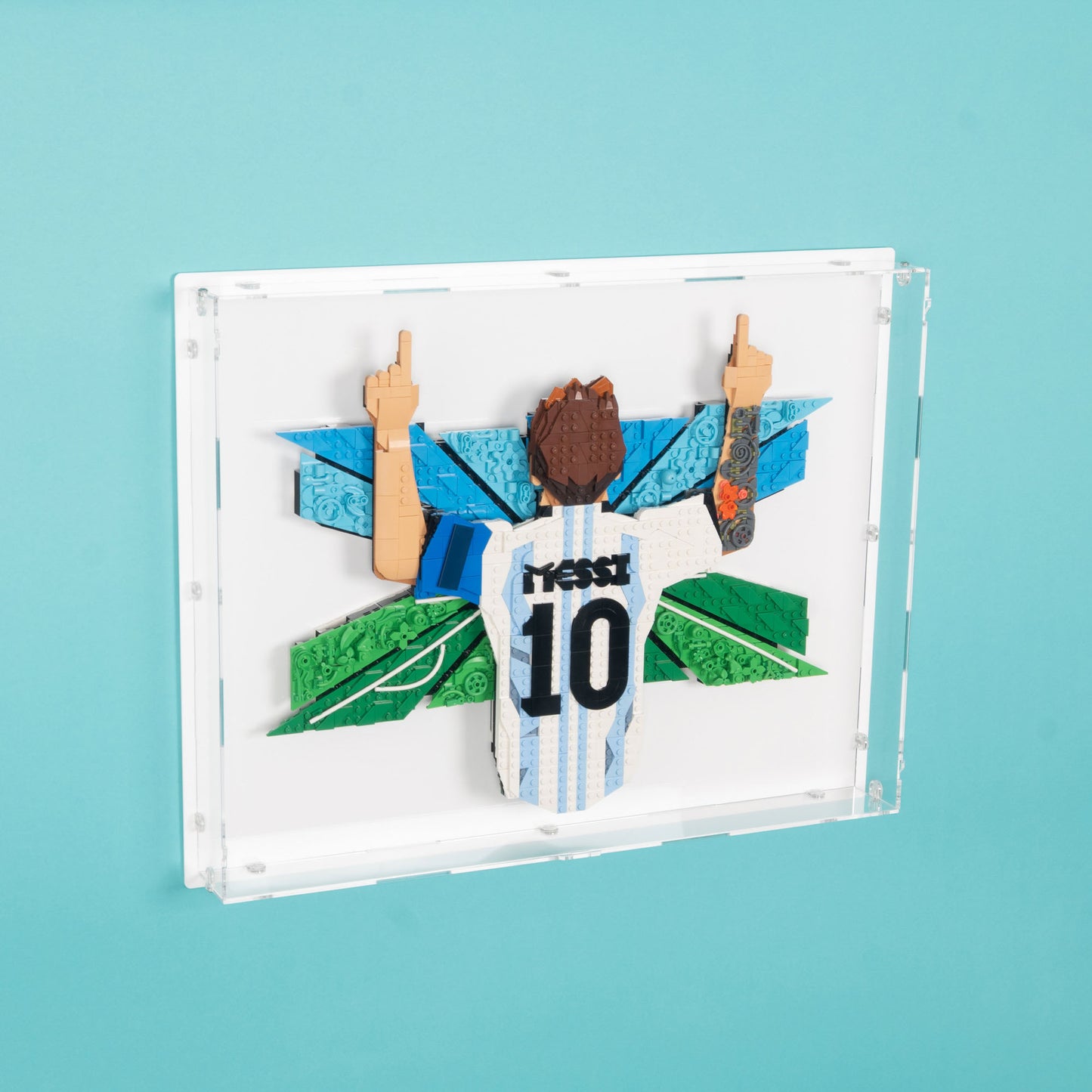 43018 Lionel Messi – Torjubel (Wandvitrine)