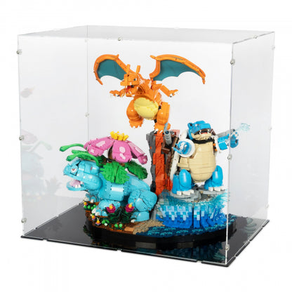72153 Pokémon Bisaflor, Glurak und Turtok - Acryl Vitrine