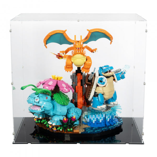 72153 Pokémon Bisaflor, Glurak und Turtok - Acryl Vitrine
