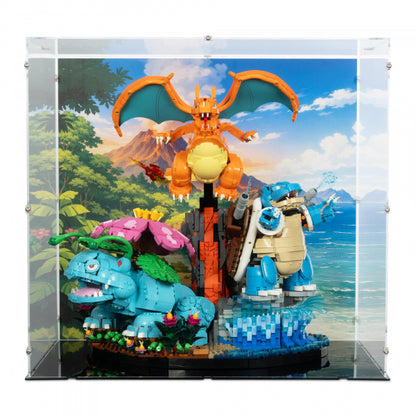 72153 Pokémon Bisaflor, Glurak und Turtok - Acryl Vitrine