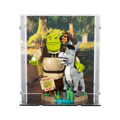 72423 Shrek, Esel und Der Gestiefelte Kater - Acryl Vitrine Lego