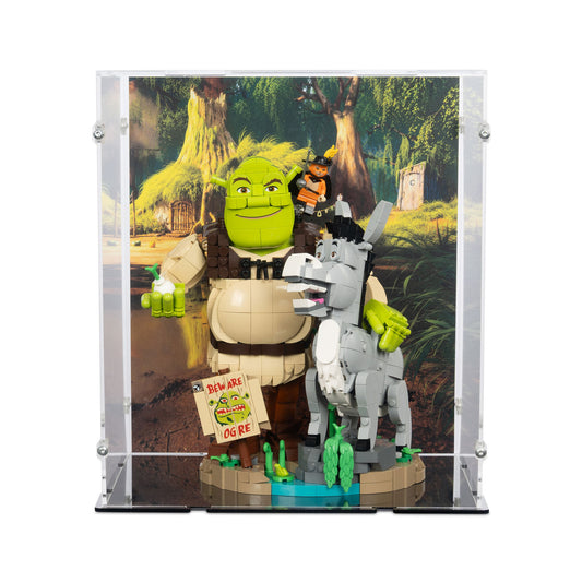 72423 Shrek, Esel und Der Gestiefelte Kater - Acryl Vitrine Lego