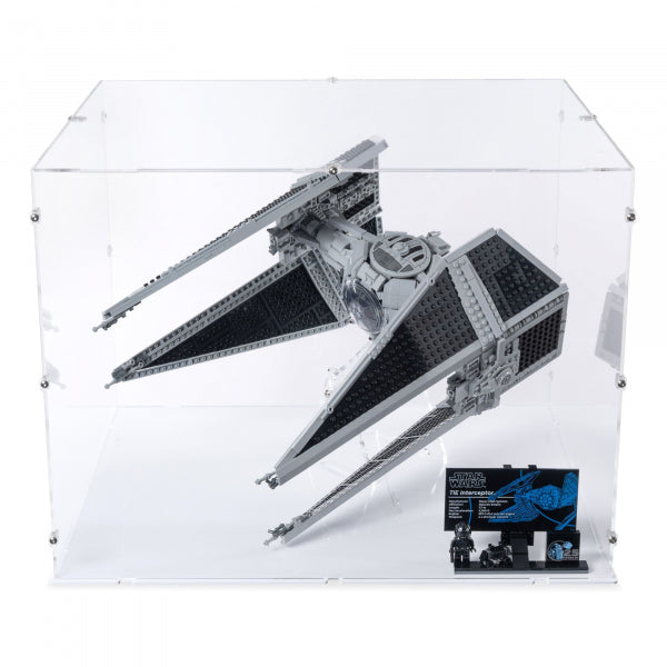 75382 TIE-Abfangjäger - Acryl Vitrine XL & Ständer