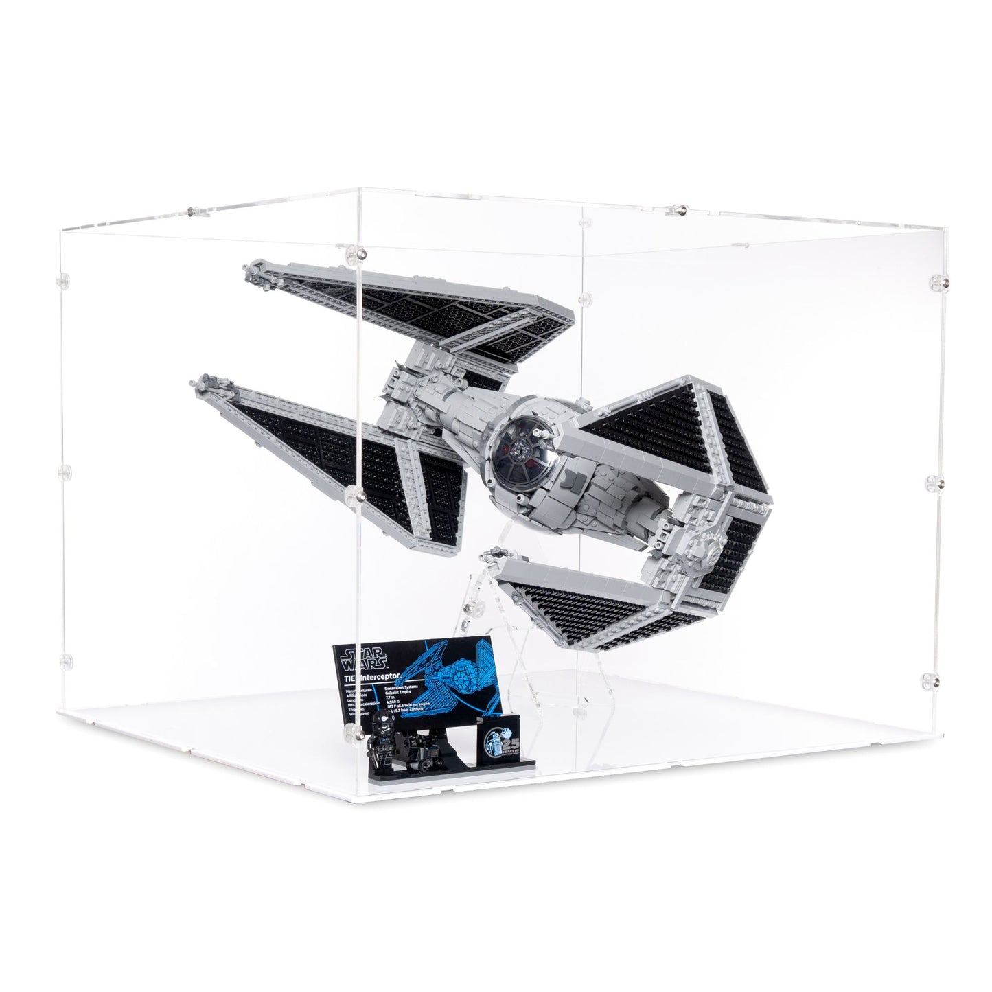 75382 TIE-Abfangjäger - Acryl Vitrine XL & Ständer