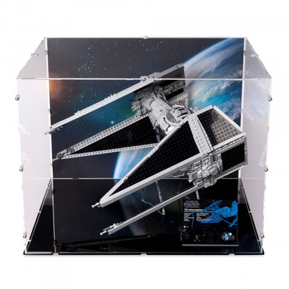75382 TIE-Abfangjäger - Acryl Vitrine XL & Ständer