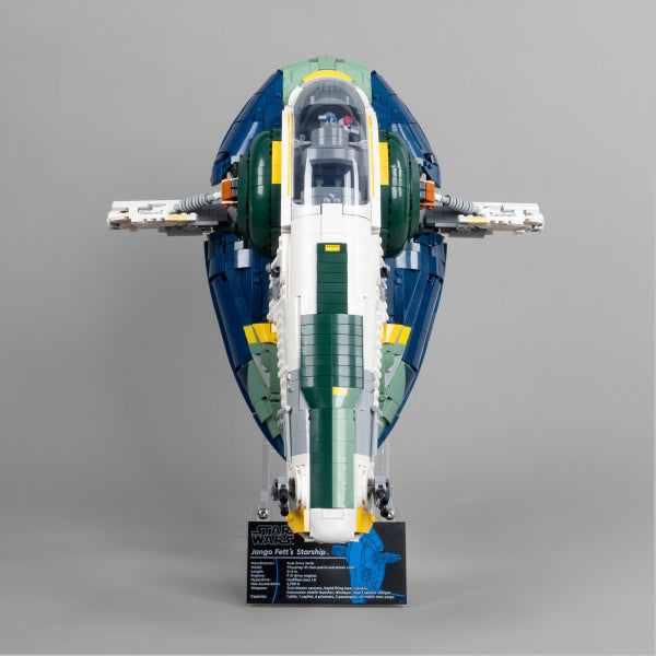 Acrylständer für Lego 75409 Jango Fetts Sternenschiff der Firespray-Klasse