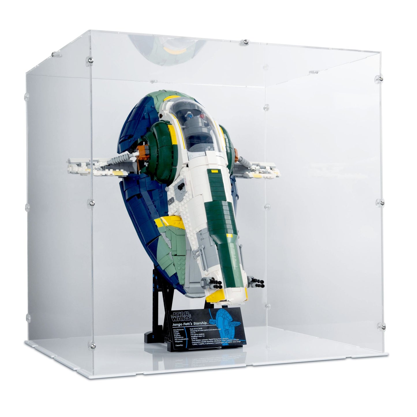 75409 Jango Fetts Sternenschiff der Firespray-Klasse - Acryl Vitrine Lego