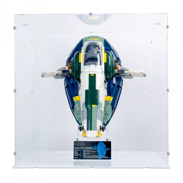 75409 Jango Fetts Sternenschiff der Firespray-Klasse - Acryl Vitrine Lego