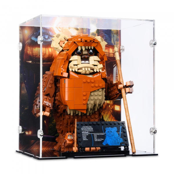 75430 Wicket the Ewok - Acryl Vitrine Lego