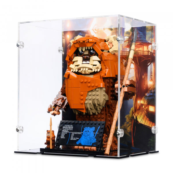 75430 Wicket the Ewok - Acryl Vitrine Lego