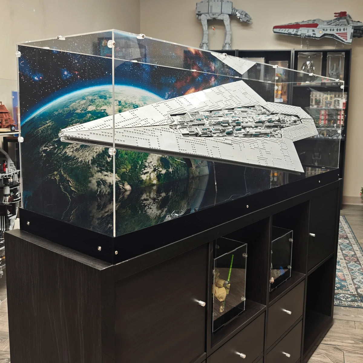 75457 Supersternzerstörer Executor (on Stand) - Special Edition (Ikea Kallax) - Acryl Vitrine Lego