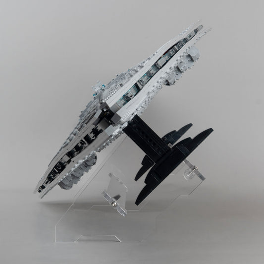 Acryl Displayständer für LEGO® 75457 Supersternzerstörer Executor – angewinkelt