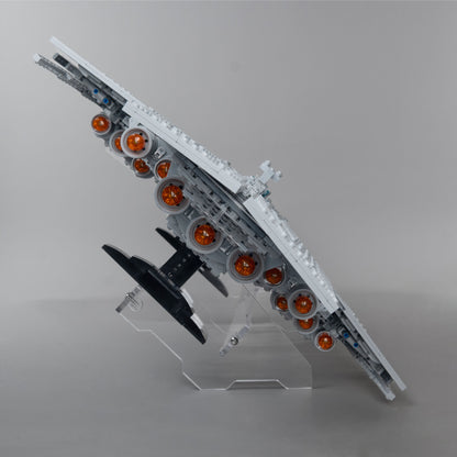 Acryl Displayständer für LEGO® 75457 Supersternzerstörer Executor – angewinkelt