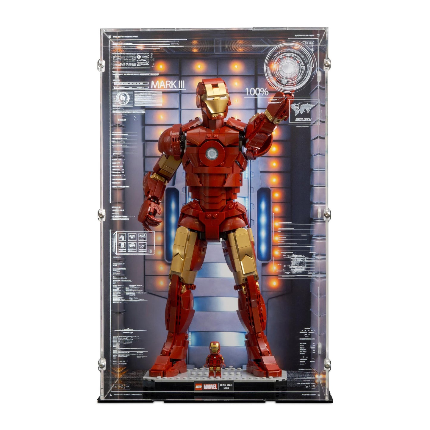 76344 Iron Man Mark 3 Collector's Edition - Acrylic Display Case Lego