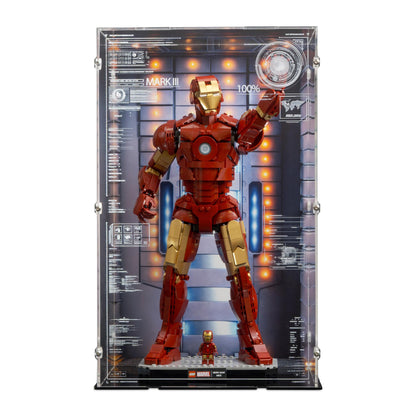 76344 Iron Man Mark 3 Collector's Edition - Acrylic Display Case Lego