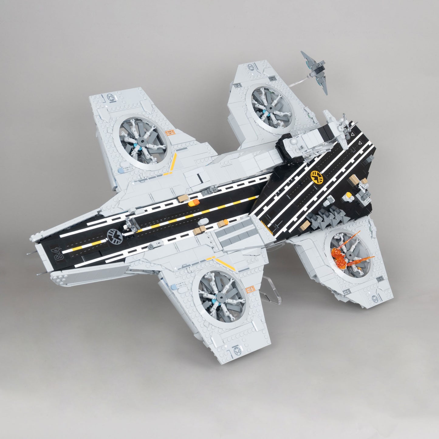 2in1 Acryl Ständer für 76354 S.H.I.E.L.D.-Helicarrier