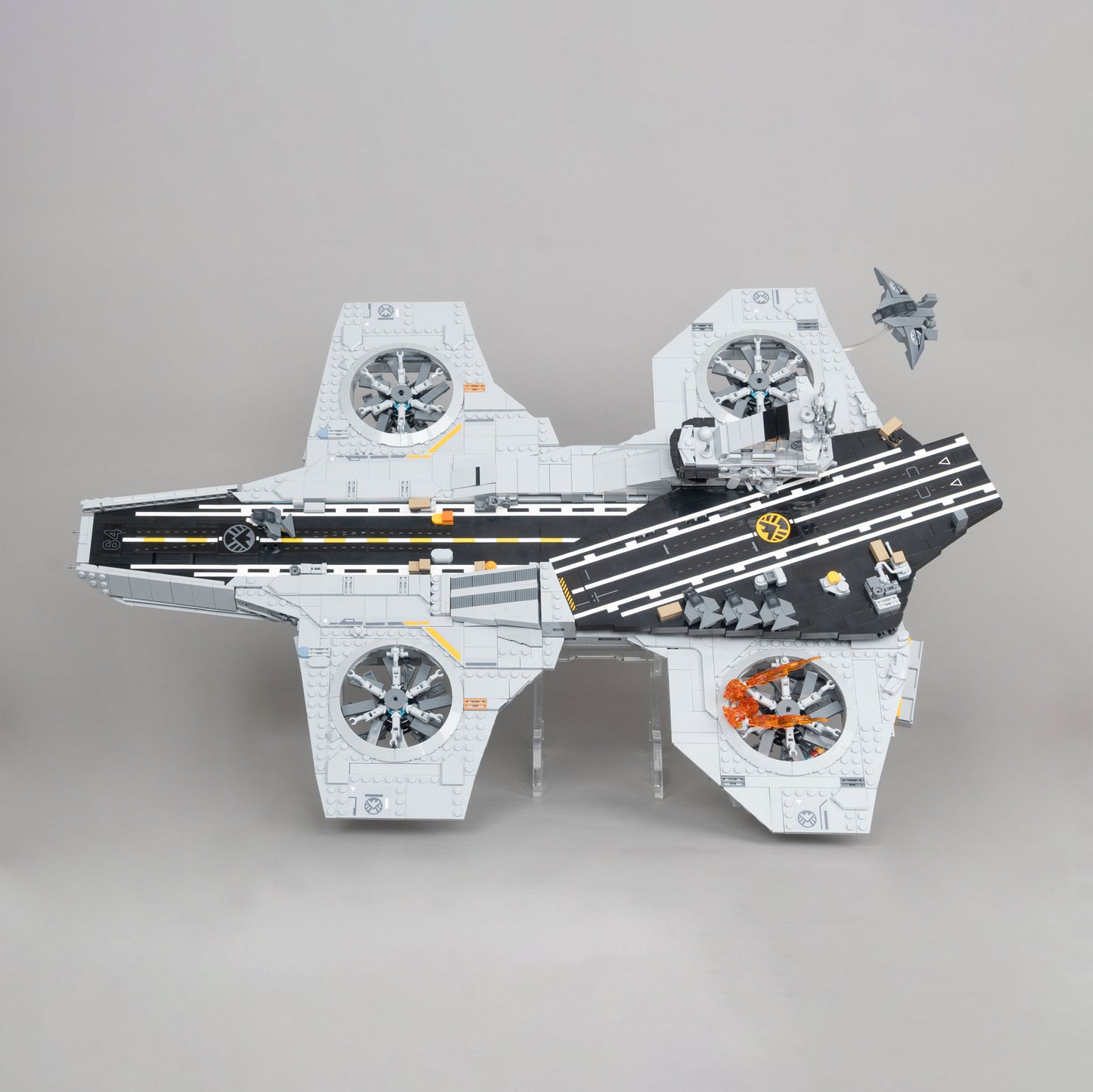 2in1 Acryl Ständer für 76354 S.H.I.E.L.D.-Helicarrier