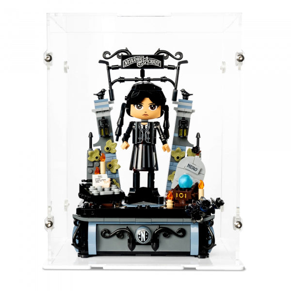 76780 Wednesday Addams Baufigur - Acryl Vitrine Lego