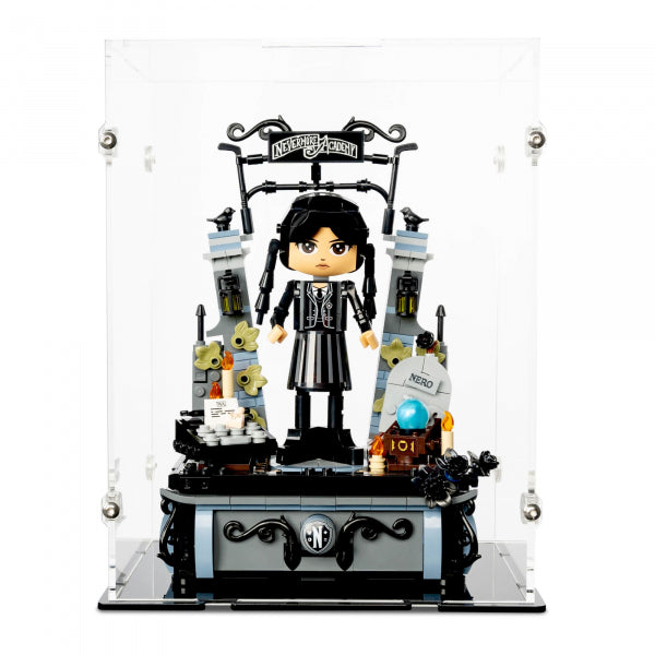 76780 Wednesday Addams Baufigur - Acryl Vitrine Lego
