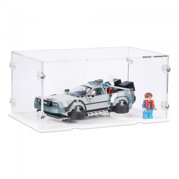 77256 Zeitmaschine aus Zurück in die Zukunft - Acryl Vitrine Lego