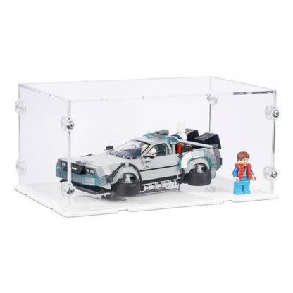 77256 Zeitmaschine aus Zurück in die Zukunft - Acryl Vitrine Lego